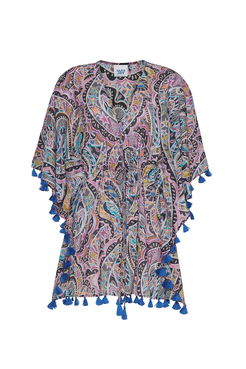 BEACH STARS DRAWSTRING CAFTAN