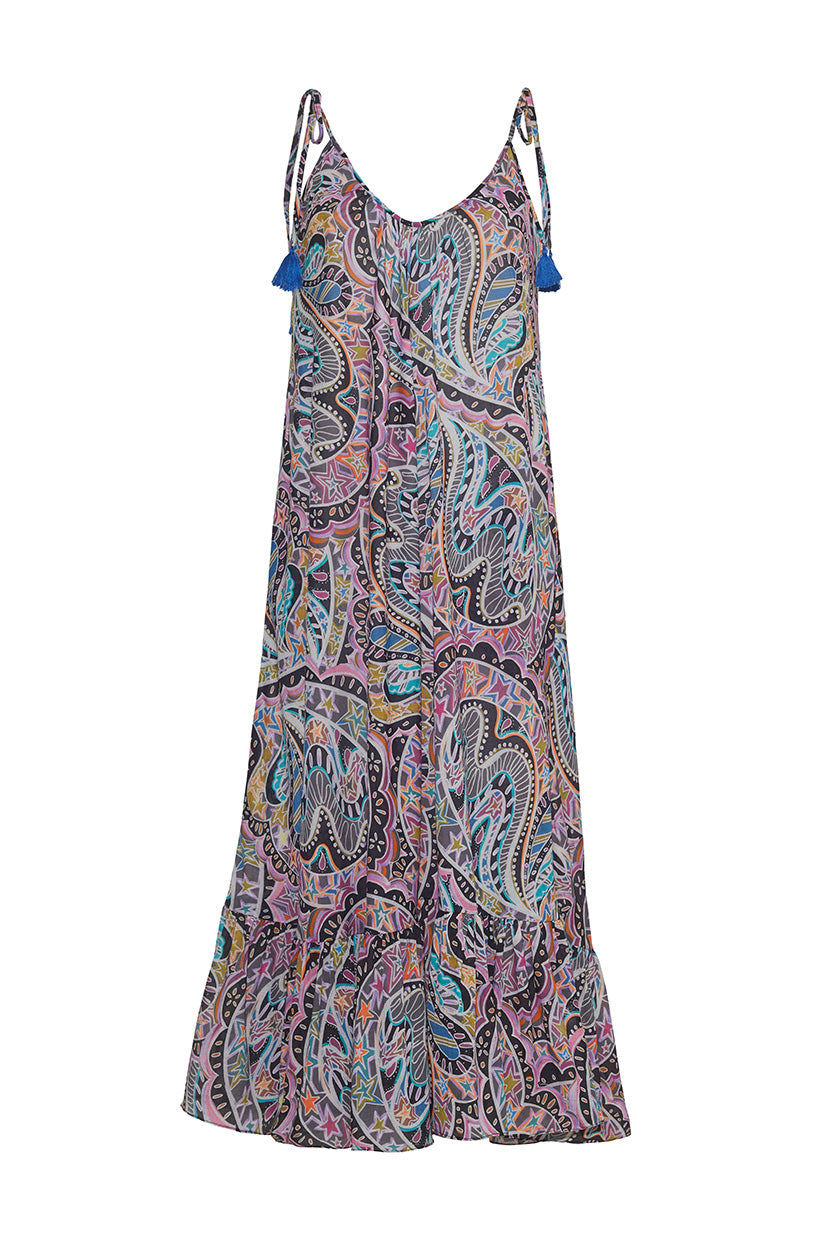 BEACH STARS MAXI SWING DRESS