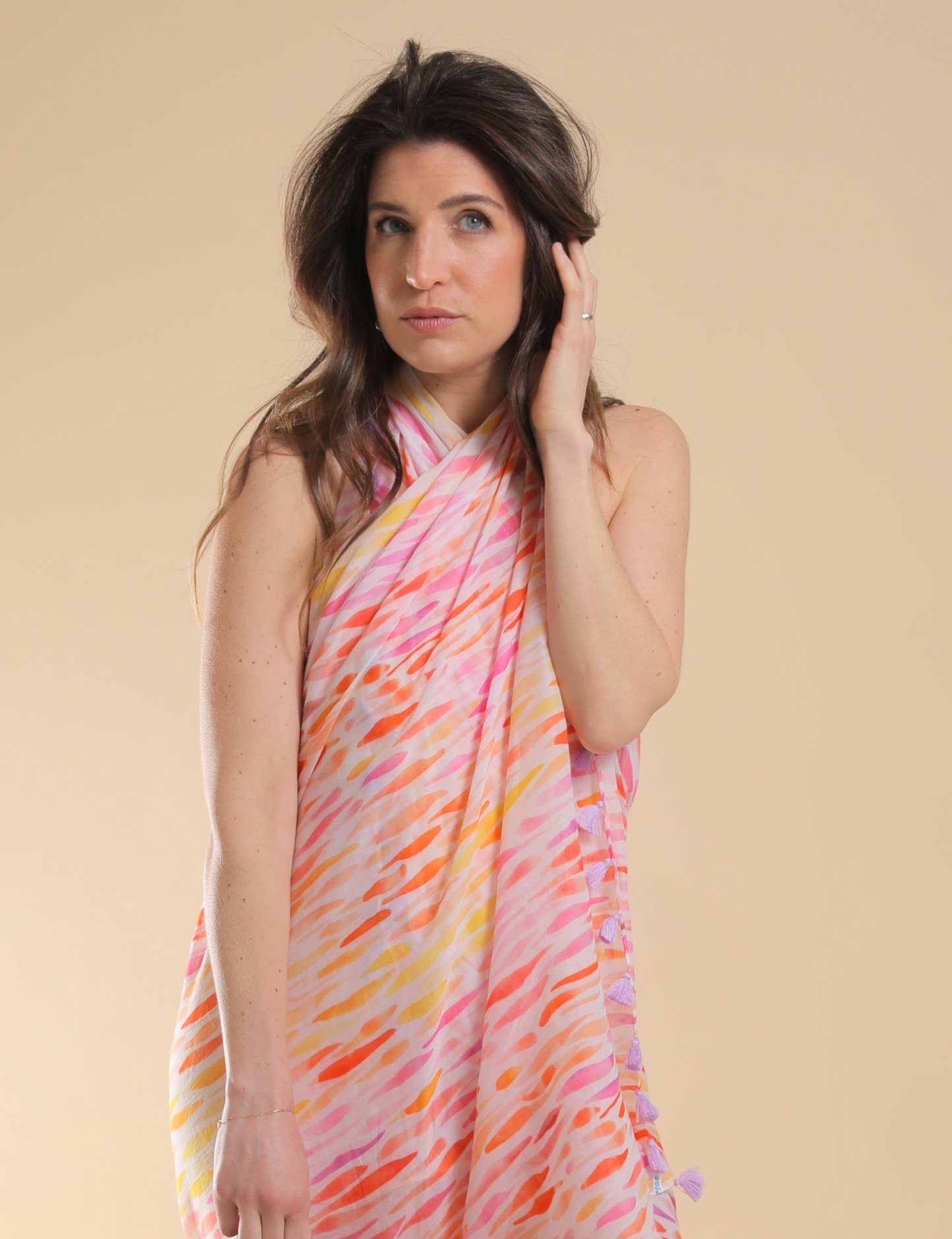 PINK WAVES SARONG