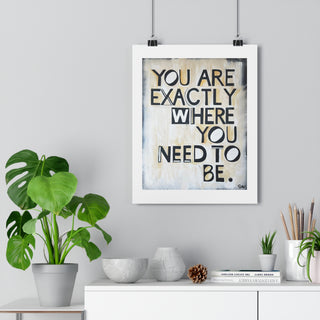 "Here" Art Print