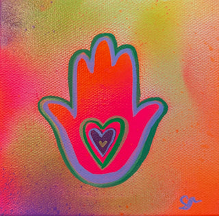 MINI RAINBOW HAMSA