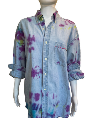 SATURDAZE UPCYCLED BUTTON DOWN SHIRT