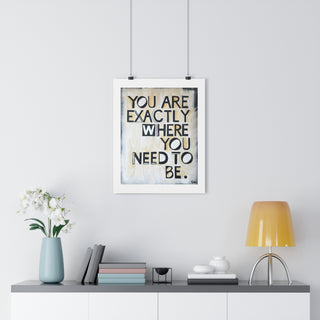 "Here" Art Print