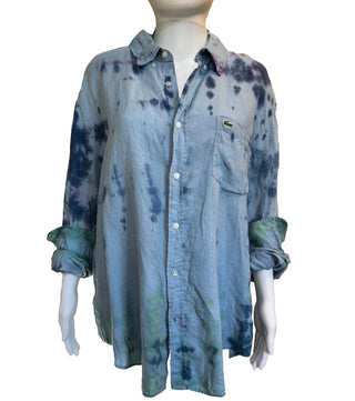 ALWAYS CHILL UPCYCLED BUTTON DOWN SHIRT