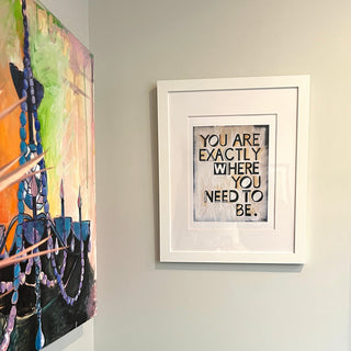 "Here" Art Print