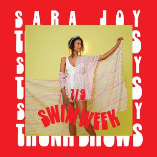 Sara Joy x FAENA HOTEL swim week ad.