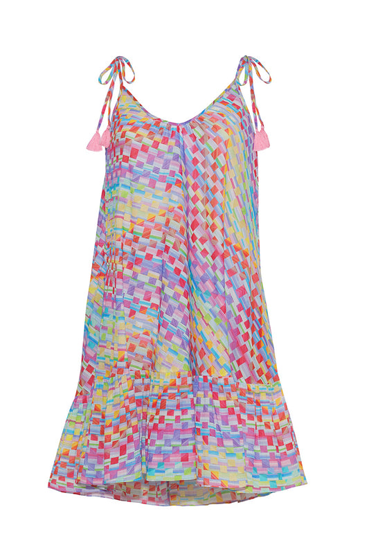 RAINBOW SWING DRESS