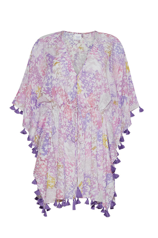 LAVENDER FLORAL CAFTAN