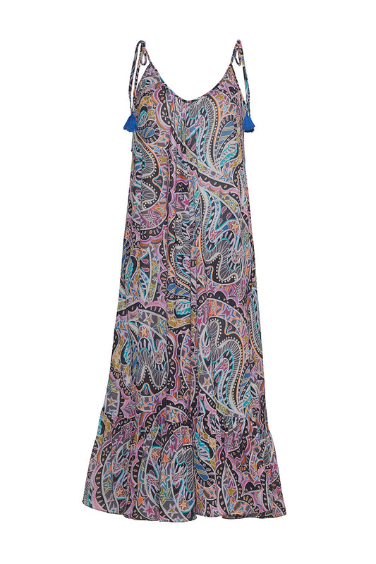 BEACH STARS MAXI SWING DRESS