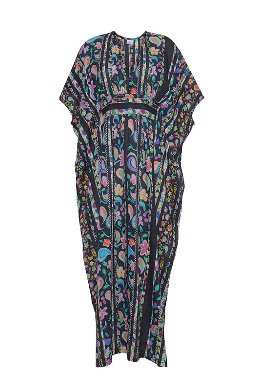 PAINTED PAISLEY MAXI CAFTAN