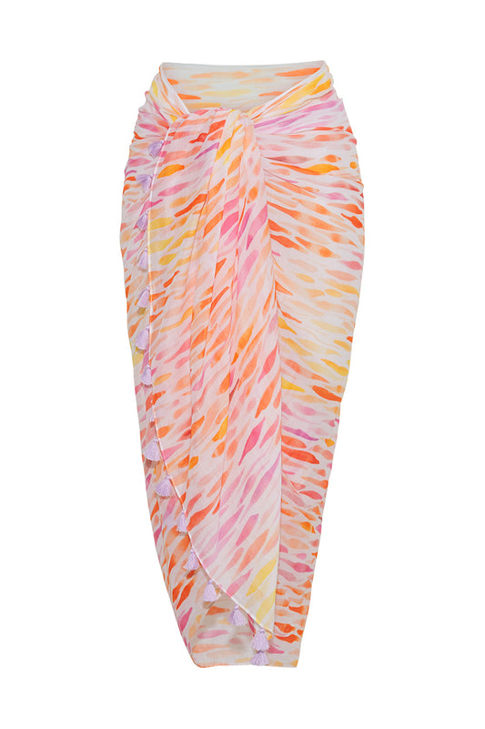 PINK WAVES SARONG
